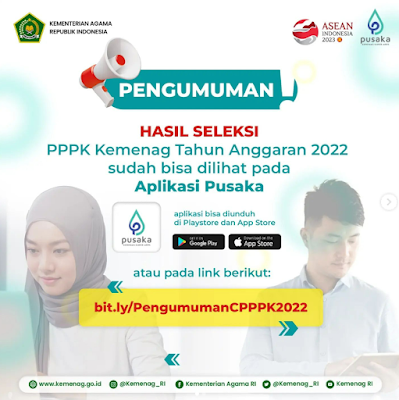 Pengumuman Hasil Seleksi PPPK Kemenag Tahun Anggaran 2022 - Peluang Terkini